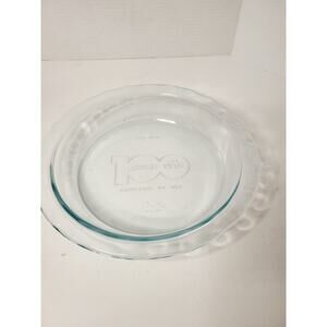 PYREX 100th Anniversary Limited Edition Embossed Pie Plate‎ – 9.5" x 1.6"